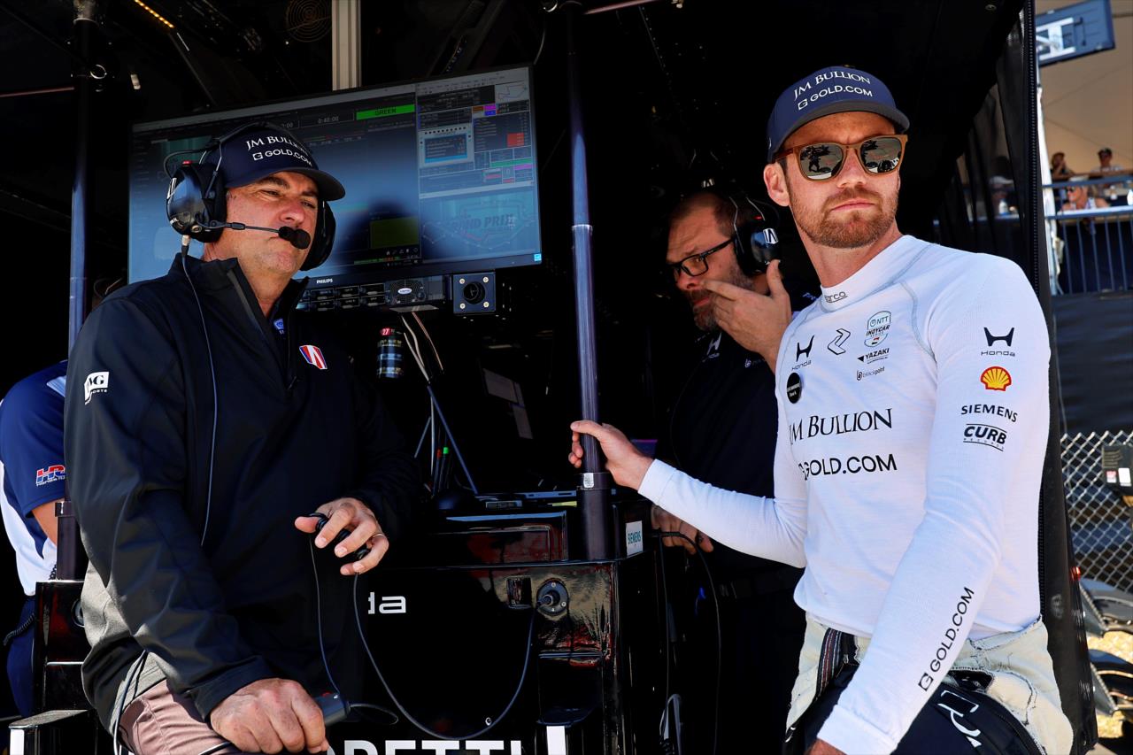 Bryan Herta and Kyle Kirkwood - Acura Grand Prix of Long Beach - By: Paul Hurley -- Photo by: Paul Hurley